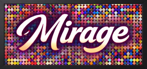 Mirage custom pet portrait from photo style surreal optical illusion pet wall art