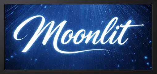 Moonlit custom pet portrait from photo style celestial dreamy pet wall art