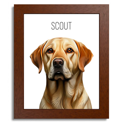 01 01 B Frame 8x10 Brown Front