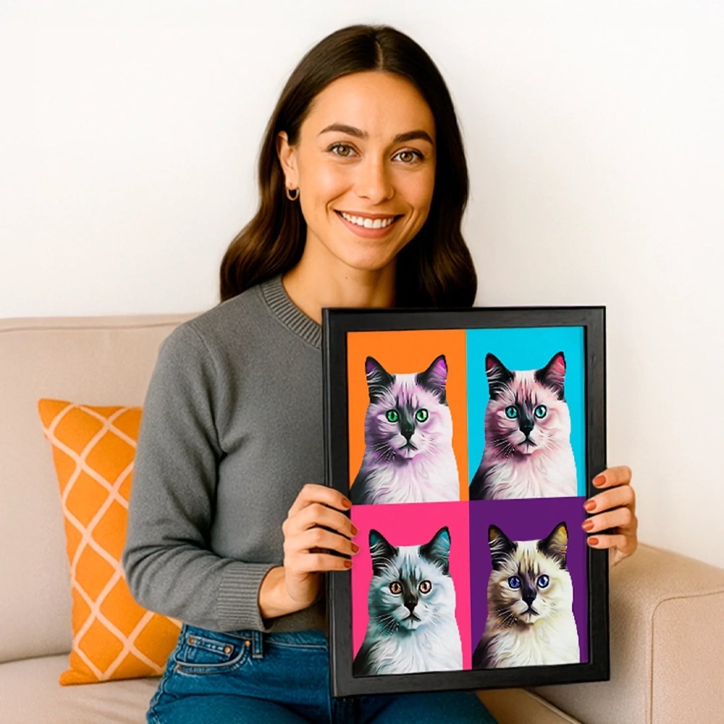 personalized-cat-art-pop-art-frame-by-pincel-pencil