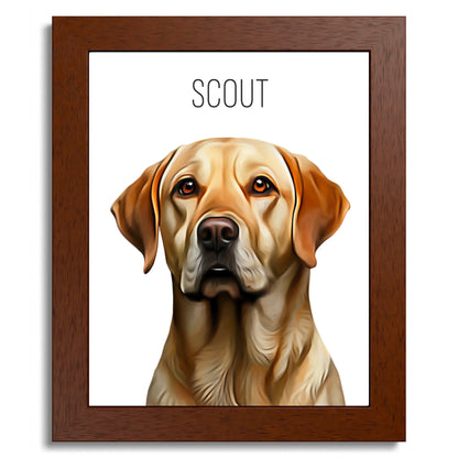 01 01 B Frame 8x10 Brown Front