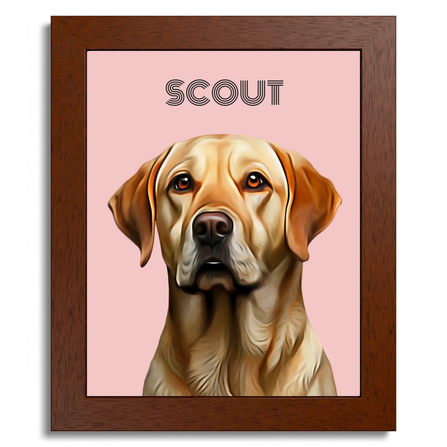 01 01 B Frame 8x10 Brown Front
