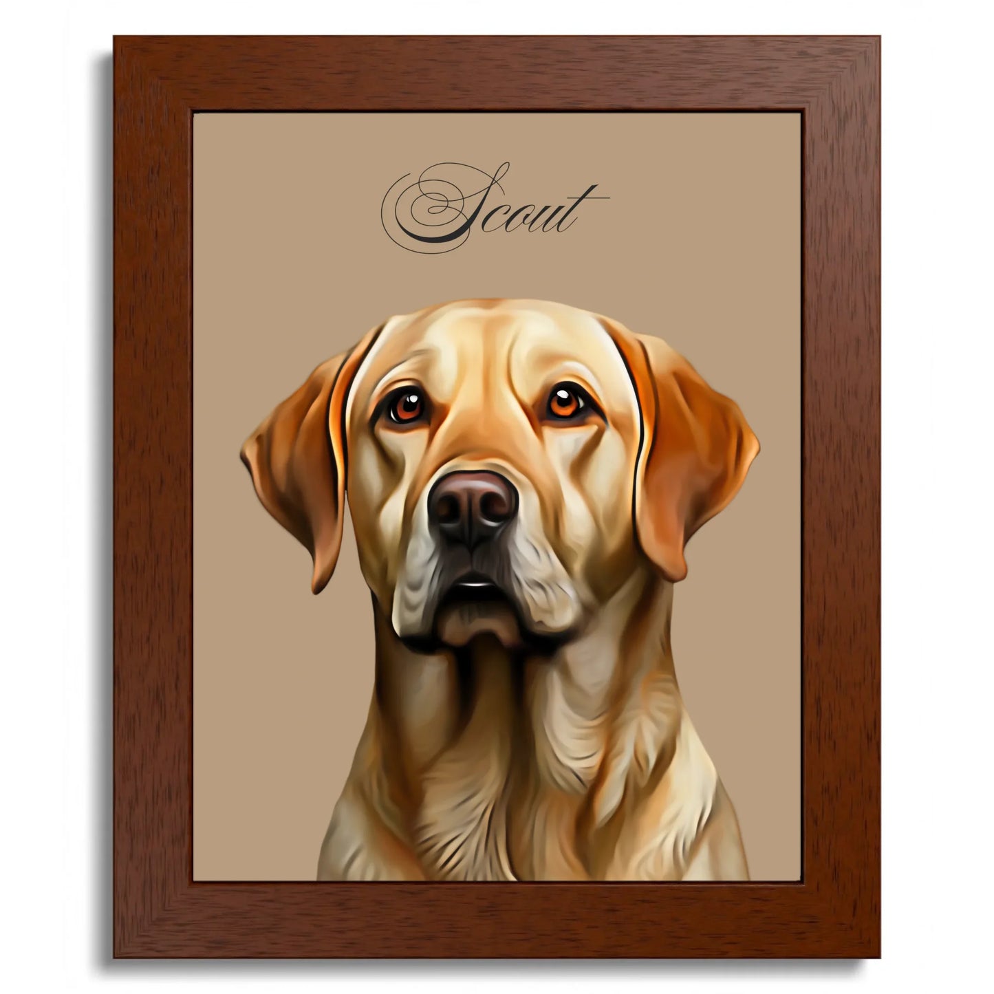 01 01 B Frame 8x10 Brown Front