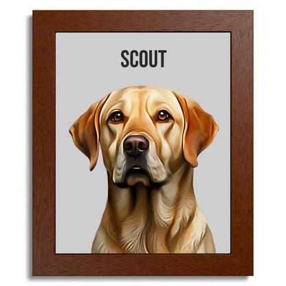 01 01 B Frame 8x10 Brown Front