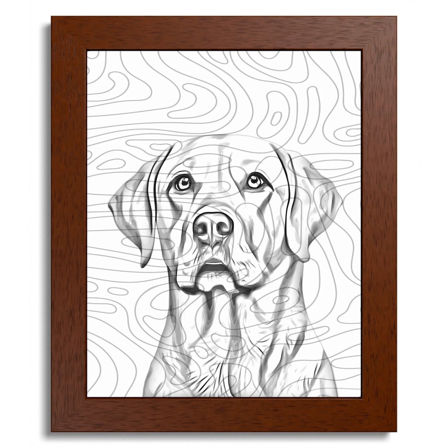 01 01 B Frame 8x10 Brown Front