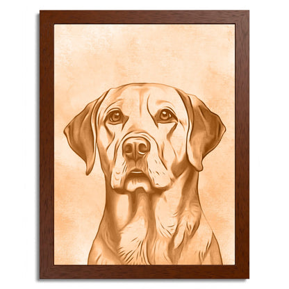 01 02 B Frame 12x16 Brown Front