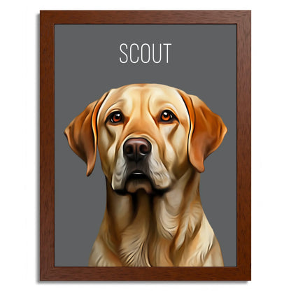 01 02 B Frame 12x16 Brown Front