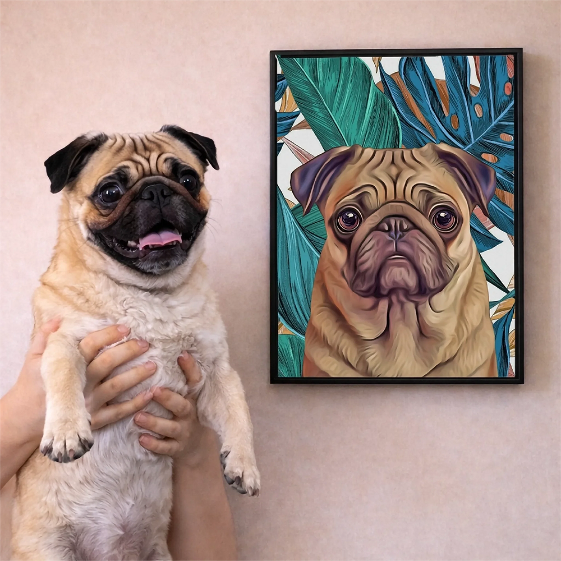 custom-dog-portrait-from-photo-framed-pug-pet-wall-art-mockup-pincel-pencil