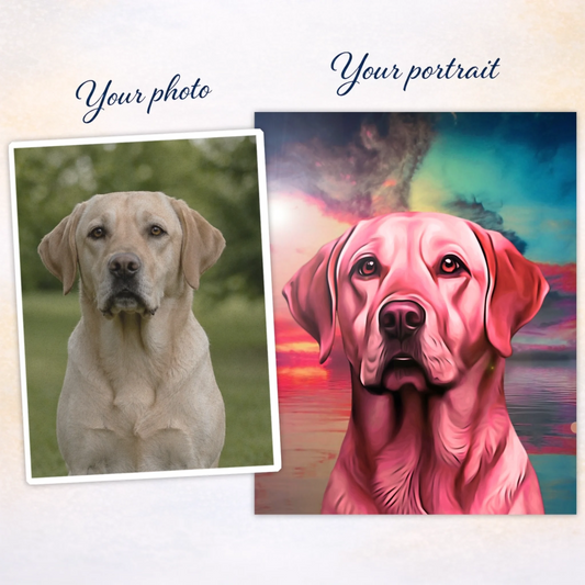 custom-labrador-portrait-before-after-sunset-style