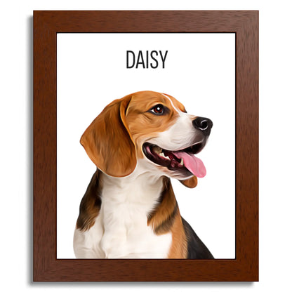01 01 B Frame 8x10 Brown Front