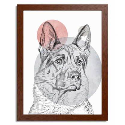 01 02 B Frame 12x16 Brown Front