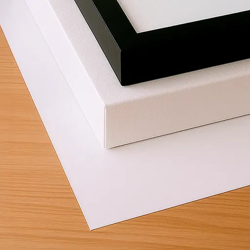 Custom pet portrait frame and canvas options – choose your personalized pet artwork style